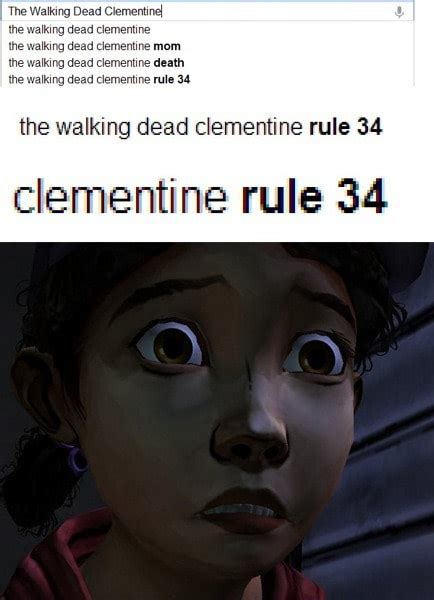 clementine r34|rule 34 clementine the final season clementine the walking dead .